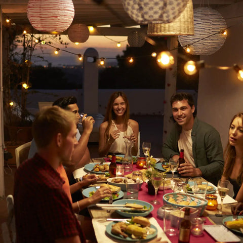 Outdoor String Lights 150 Ft With 75 Shatterproof G40 Globe Bulbs 3 Spares Waterproof Dimmable LED Patio Lights For Backyard Porch Balcony Connectable 2x75ft Run Energy Efficient Weatherproof