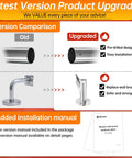 Comparison of old and upgraded Heavy Duty Stainless Steel Pipe Handrail Five Foot Long Two Inch Outside Diameter features.