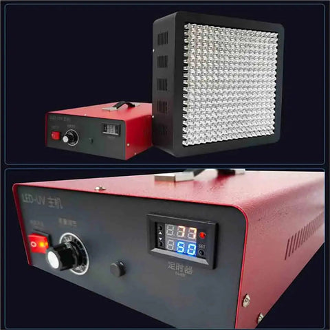 Heavy Duty 365Nm Led Uv Curing Lamp With Power Regulation And Cold Light Output plug and play design with control panel.