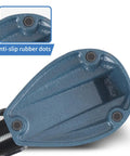 Close-up of non-slip clamping pads on Professional Micrometer Stand For Micrometers Up To 4 Inches With Adjustable Precision Holder