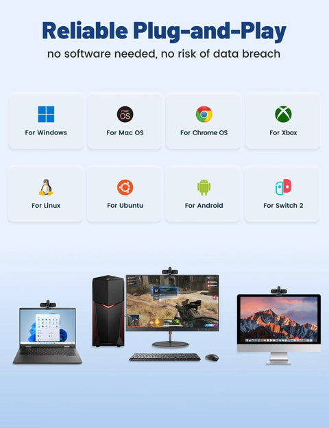 High Grade 1080P Webcam Goes Hard With Sturdy Metal Tripod And Dual Mics Deliver Zero Lag Zoom Chats And Twitch Streams For PC And Laptop Users Right Now on various devices.