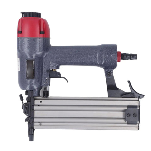 Straight Shooter Pneumatic 2 In 1 Brad Naler And Stapler Combo With Adjustable Air Pressure And 100 Pc Magazine Capacity For Handling F50 Nails And 90 Staples On Woodwork Projects