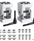 2 Pcs Die Cast Zinc Alloy Pivot Joint Connectors For 3030 Aluminum Extrusion Profiles 180 Degree Adjustable Corner Brackets With Lever And Mounting Accessories