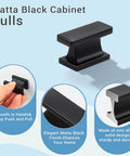 Six Pack Matte Black Solid Cabinet Knobs For Kitchen Cabinets Cupboards Drawers And Dressers Built To Last Zinc Alloy Hardware With One Hole And One And A Half Inch Overall Length