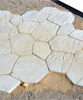 Concrete Molds 6 Piece DIY Plastic Molds Set For Flagstone Paving Stones Patio Garden Walkways And Paths With Textured Surfaces