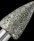 Diamond grinding burr bit with 1/8 in shank; 120-grit diamond coating, close-up view