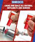 Applying 2 Pack Red Thread Locker High Strength 6ml Each For Nuts Bolts And Metal Fasteners Anaerobic Cure That Locks Tight