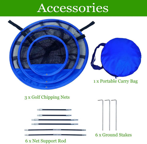Portable Pop Up Golf Chipping Net With Carry Bag For Indoor And Outdoor Practice In The Backyard Foldable Target Net Easy Setup
