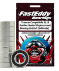 Traxxas 5118 Rubber Sealed Replacement Bearing 8x16x5 for RC Cars Boats Robots and Bicycles 10 Unit Pack