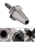 Pro Grade Cat40 Er11 Collet Chuck Tool Holder showing a 4-inch tapered design with black and silver finish for precision use.