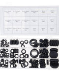 125 Pcs Rubber Grommets Plugs Set Eight Varied Sizes Soft T Shaped Stopper Plugs For Furniture Holes Sealing In Organizer Case