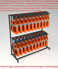 Heavy-Duty Freestanding Life Vest Holder And Gear Rack Boss-Grade Swivel-Wheel Dock Organizer with life vests