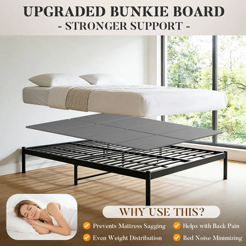 Heavy Duty Bunkie Board King Size 76X80 Real Deal Mattress Support That Cuts Down Saggin Fast Keeping Your Sleep Game Strong With A Breathable Wood Base Built Tough For Any Bedroom Setup.