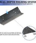 12 Inch Folding Sheet Metal Bending Tool for HVAC Pros With Three Eighths Inch And One Inch Fold Depth, dual-depth system