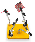 Helping Hands Soldering Station With A 3.9 By 3.9 Inch Stable Base 360 Degree Adjustable Soldering Clamp Four Flexible Magnetic Arms For PCB
