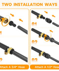 Installation guide for Jet Nozzle For Garden Hose And Power Washer Wand With Dual Nozzles And Quick Connectors Copper Fittings