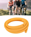 Cyclists riding with Tubeless Tire Insert For 25 32c Outer Tires Ultra Lightweight EVA Puncture Proof Bike Inner Tube Vibration Dampener And Rim Protector Liner For Smooth Flat Free Rides on display.