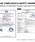 Supplier's Declaration of Conformity for Real Deal NACS To CCS1 Adapter with FCC certification details.