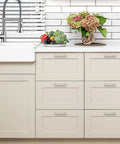 32 Pack 5 Inch Square Kitchen Cabinet Handles Satin Nickel Brushed Nickel Pulls For Cupboards And Drawers Durable