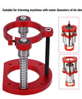 Router Lift Base With 2 Jaw Clamping System Pro Grade Aluminum Alloy Router Table Insert Plate Lifting Mechanism 70mm Stroke Red on 64-66mm router motor
