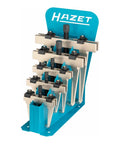 2 Arm Quick Release Puller Set Of 5 For Auto Shop Heavy Duty Tool Kit With Fast Release Mechanism Built To Yank Hubs Bearings And Suspensions Smoothly Durable Steel Pro Grade Automotive Pullers displayed on stand