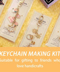 Rad Awesome 85 Piece Keychain Making Kit With 28 Lobster Clasps Extender Chains Blank Tags 5m Cotton Rope For DIY Craft Projects Party Favors Gift Making Supplies For Teens Kids Making Unique Accessory At Home Today No Stress Now keychain cards