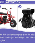 Mini Bike Exhaust Header Pipe Kit Drop In For Motovox MBX10 MBX11 MBX12 Monster Mega Moto MMB80 MMB105 Coleman RB100 RT100