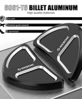 Black Batwing Fairing Rearview Mirror Hole Plug Inserts And Screws For Harley Street Glide FLHX 2014-2023 Featuring 6061 Aluminum