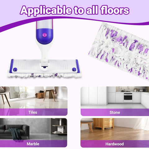 32 Count Disposable Power Mop Refills For Swiffer Power Mop, Deep Cleaning Pads With Built In Scrubbing Strips For Quick, Mess Free Sweep And Streak Free Shine on tile, stone, marble, and hardwood floors