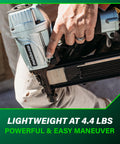 Using 7/16 Inch Standard Crown Stapler for Roofing and Subfloor Installations, Lightweight Pneumatic Nail Gun With Pro Grade Power