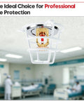 Top Shelf Heavy Duty 2 Pack Pendent Fire Sprinkler Heads With Half Npt American Threads Ul Cul Listed And Fm Approved For Quick Residential And Commercial Install Projects mounted on ceiling in medical setting.