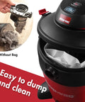 10 To 14 Gallon Disposable Vacuum Filter Bags 6 Pack For Wet Dry Vacs Captures Fine Particles Like Drywall Cement Dust And Cold Ashes Premium Quality Easy To Replace Eco Friendly Dust Collection Bags shown in use and emptying process for easy cleanup.