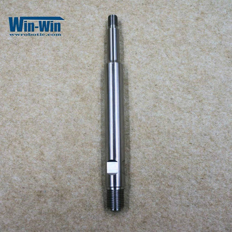 Side view of Allfi waterjet nozzle body and collimation tube AR-900046, metal cylindrical part with threaded ends.
