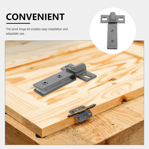 Heavy Duty Stainless Steel Shower Door Hinges With Long Bar Pivot, Double Hole Square Design For Smooth, Stable Operation And Easy Install, Built To Last For Home Renovations And New Bathroom Upgrades, gray hinge close-up