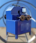 Lg Xenzhuo Heavy Duty Electric Pipe Bender 1500W Rolling Tube Bending Tool with 17 Precision Dies, blue industrial machine.