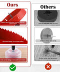 Six And One Quarter Inch Hole Saw Kit For Recessed Lighting With Dust Bowl Catcher Bi Metal Cutter For Drywall Thin Metal Wood PVC Beast Cut Set comparison