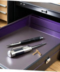 Brass Invisible Barrel Hinges With Quiet Operation in drawer with tools, suitable for Jewelry Boxes, Concealed Cylindrical Design