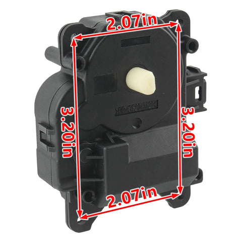 Heavy Duty Hvac Blend Air Door Actuator Plug And Play Replacement For Toyota 4Runner And FJ Cruiser Plus Lexus GX470 Climate Control Servo Motor 8710635120 front view with dimensions visible.