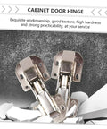 Four Inch Soft Close Concealed Cabinet Hinges With Damping For Kitchen And Closet, Steel Wardrobe Hinges Set Of 4