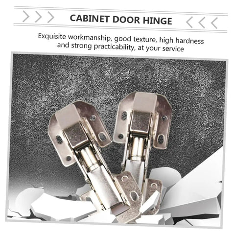 Four Inch Soft Close Concealed Cabinet Hinges With Damping For Kitchen And Closet, Steel Wardrobe Hinges Set Of 4