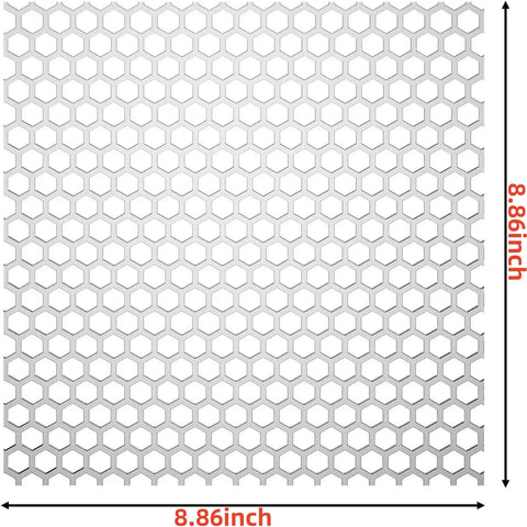 Hexagonal aluminum mesh sheet from Customizable Aluminum Dryer Vent Screen With Bird Guards Mesh 3 Inch To 8 Inch Outdoor Vents 2 Pack