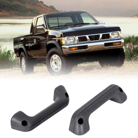 Upgrade Your Ride With This Stylish Door Handle Knob Arm Rest And Pull Grip Cover Perfect For 1986 To 1997 Car Models Replace Damaged Parts Easily While Keeping Your Interior Looking Fresh And Clean From Daily Drives To Long Road Trips. black plastic door handle cover pair for 1986-1997 truck interior