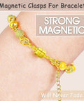 Magnetic Necklace Clasps And Closures Set With Double Open Bracelet Extender in gold showing strong magnetic design