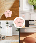 4 Piece Pink Petal Drawer Knobs With Bling Centers Spark A Major Bedroom Glow Up Solid Zinc Alloy Cabinet Hardware For Dresser And Closet Upgrade Top Notch Girls Room Decor on modern furniture.