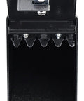 Black Drop Box Safe For Cash Checks And Envelopes With Sawtooth Baffle To Protect Slot open, showing interior and baffle