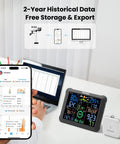 WiFi Weather Station With AI Weatherseed Forecasts Real Time Alerts Wind Speed Rain Gauge UV Index For Your Home display and app
