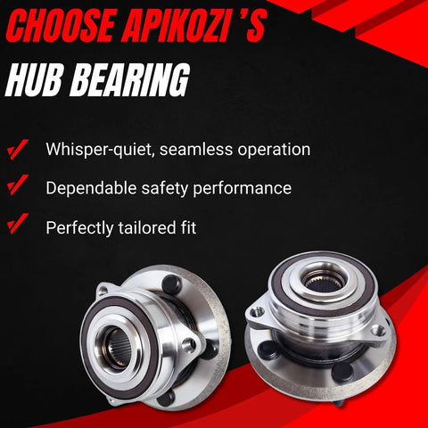 Front Wheel Bearing Assembly 513324 for 2011-2021 Grand Cherokee and 2011-2023 Durango With 5 Lug Bolt Pattern
