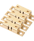 Brass Adjustable Door Catch Set For Cabinets And Closets Four Piece Roller Catch Hardware Double Ball Tension