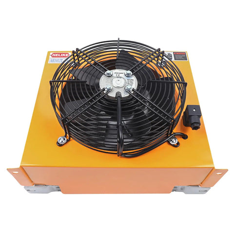Hydraulic Oil Cooler Fan 60W 110V Industrial Heat Exchanger With Precise Welding And Built Tough High Flow Fan