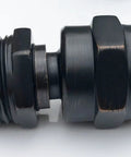 Solid Brass Shower Head Swivel Ball Adapter With Hand Shower Connector And Arm Extension In Oil Rubbed Bronze, side view